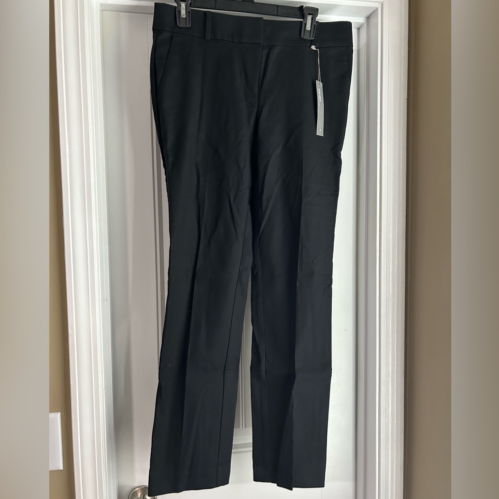 Loft Black Straight Pants NWT size 4